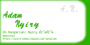 adam nyiry business card